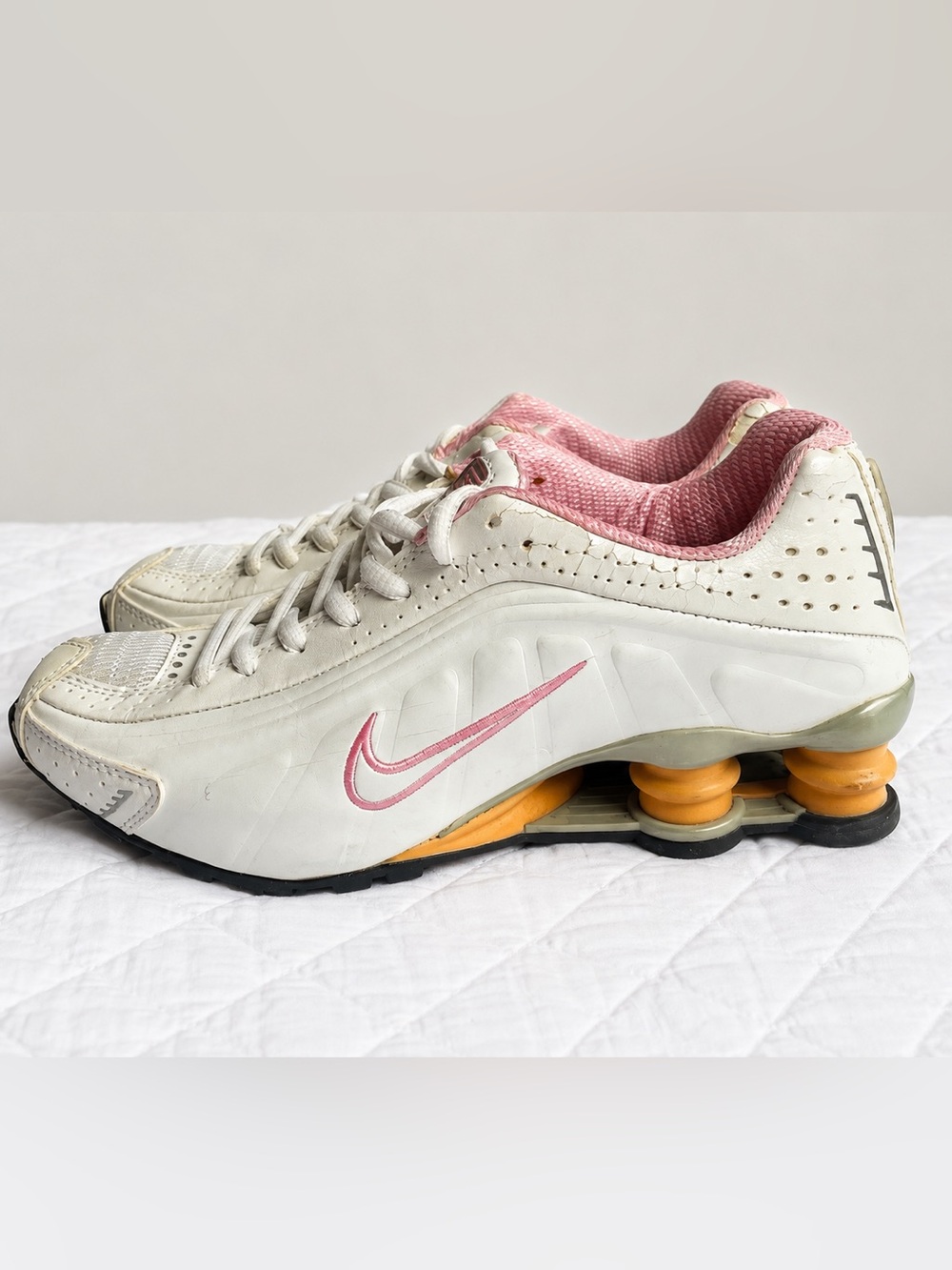 Vintage Y2K Nike Shox QT 104355-591 White Pink Women’s Size 8